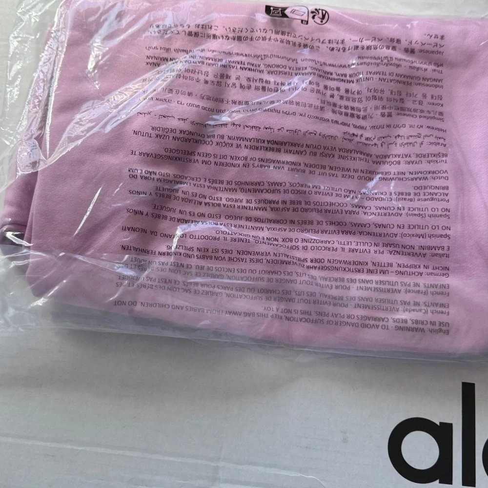 NWT ALO Accolade Crew Neck Pullover Candy Pink - Picture 7 of 9